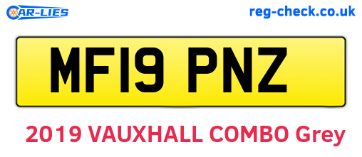 MF19PNZ are the vehicle registration plates.
