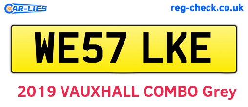 WE57LKE are the vehicle registration plates.