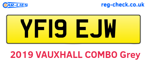 YF19EJW are the vehicle registration plates.