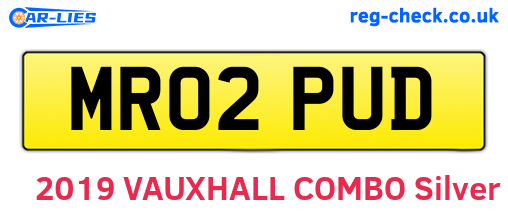 MR02PUD are the vehicle registration plates.