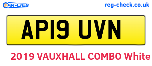 AP19UVN are the vehicle registration plates.