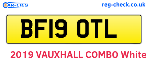 BF19OTL are the vehicle registration plates.