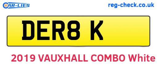 DER8K are the vehicle registration plates.