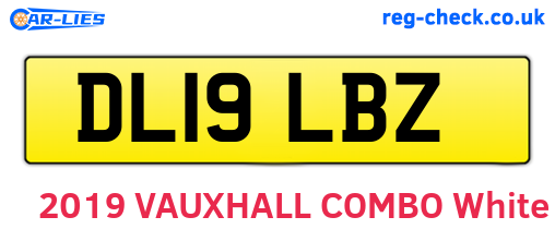 DL19LBZ are the vehicle registration plates.