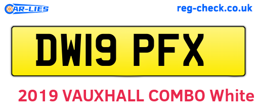 DW19PFX are the vehicle registration plates.