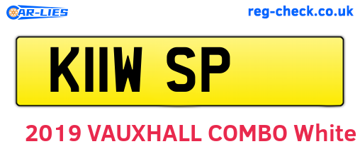 K11WSP are the vehicle registration plates.