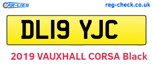 DL19YJC are the vehicle registration plates.