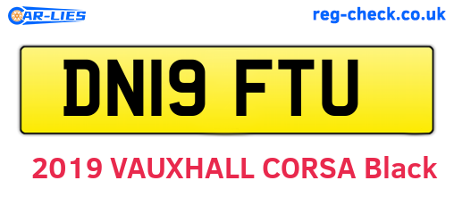 DN19FTU are the vehicle registration plates.