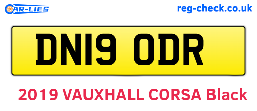 DN19ODR are the vehicle registration plates.