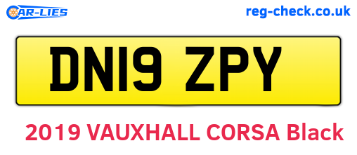 DN19ZPY are the vehicle registration plates.