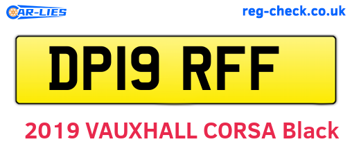 DP19RFF are the vehicle registration plates.