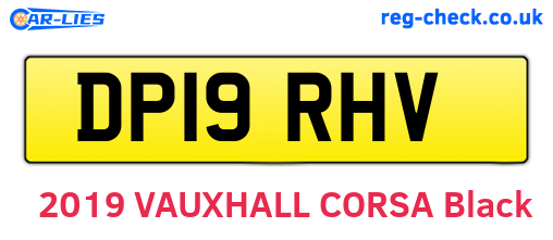 DP19RHV are the vehicle registration plates.