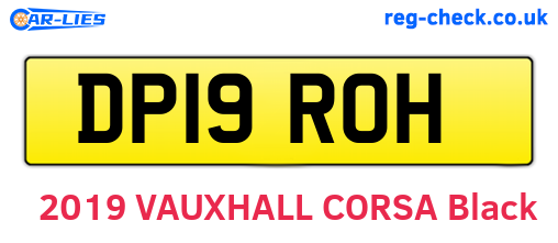 DP19ROH are the vehicle registration plates.