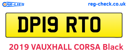 DP19RTO are the vehicle registration plates.