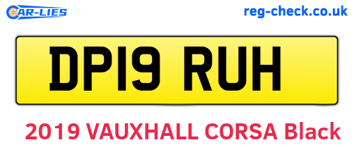 DP19RUH are the vehicle registration plates.