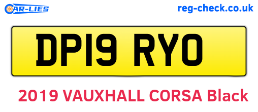 DP19RYO are the vehicle registration plates.