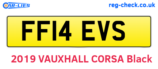 FF14EVS are the vehicle registration plates.