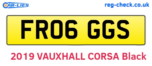 FR06GGS are the vehicle registration plates.