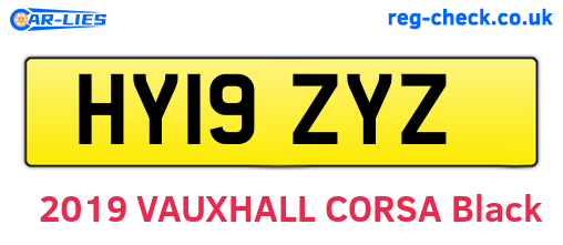 HY19ZYZ are the vehicle registration plates.