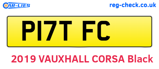 P17TFC are the vehicle registration plates.