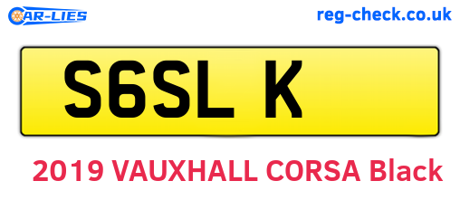 S6SLK are the vehicle registration plates.