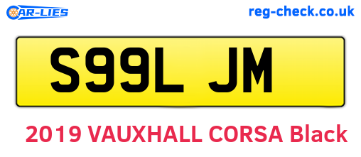 S99LJM are the vehicle registration plates.
