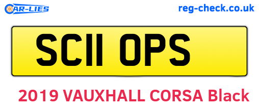 SC11OPS are the vehicle registration plates.