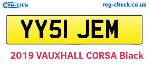 YY51JEM are the vehicle registration plates.