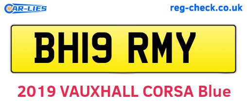 BH19RMY are the vehicle registration plates.