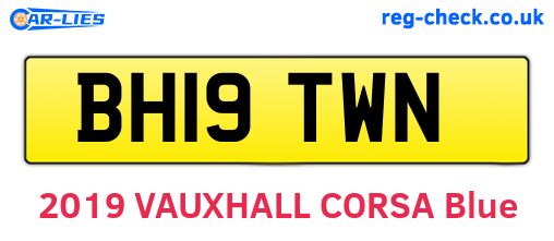BH19TWN are the vehicle registration plates.