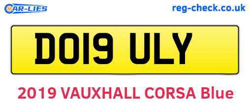 DO19ULY are the vehicle registration plates.