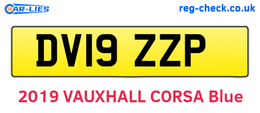 DV19ZZP are the vehicle registration plates.