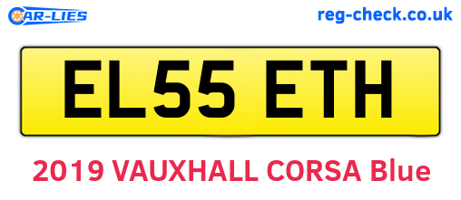EL55ETH are the vehicle registration plates.