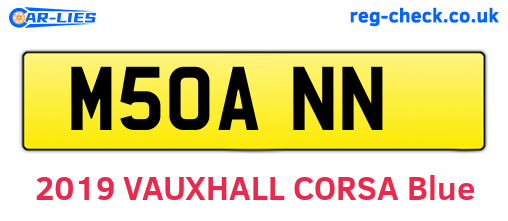 M50ANN are the vehicle registration plates.