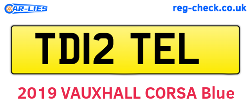 TD12TEL are the vehicle registration plates.