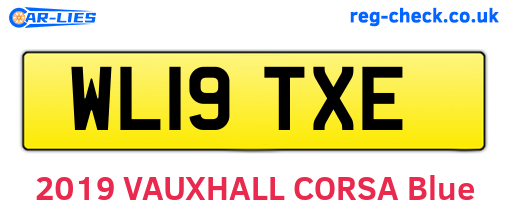 WL19TXE are the vehicle registration plates.