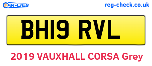BH19RVL are the vehicle registration plates.
