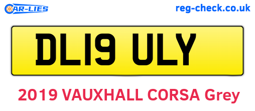 DL19ULY are the vehicle registration plates.