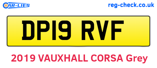 DP19RVF are the vehicle registration plates.