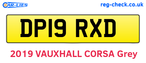 DP19RXD are the vehicle registration plates.