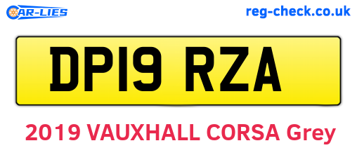 DP19RZA are the vehicle registration plates.