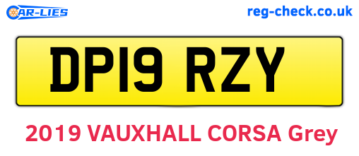 DP19RZY are the vehicle registration plates.