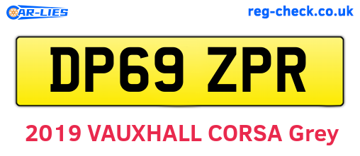 DP69ZPR are the vehicle registration plates.