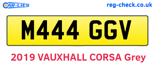 M444GGV are the vehicle registration plates.
