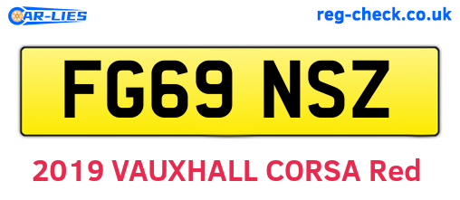 FG69NSZ are the vehicle registration plates.