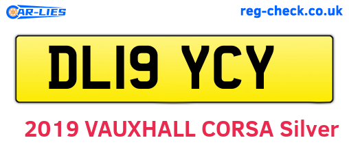 DL19YCY are the vehicle registration plates.