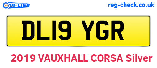 DL19YGR are the vehicle registration plates.