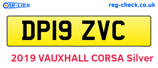 DP19ZVC are the vehicle registration plates.
