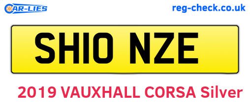 SH10NZE are the vehicle registration plates.