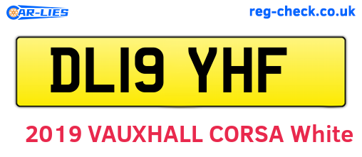 DL19YHF are the vehicle registration plates.